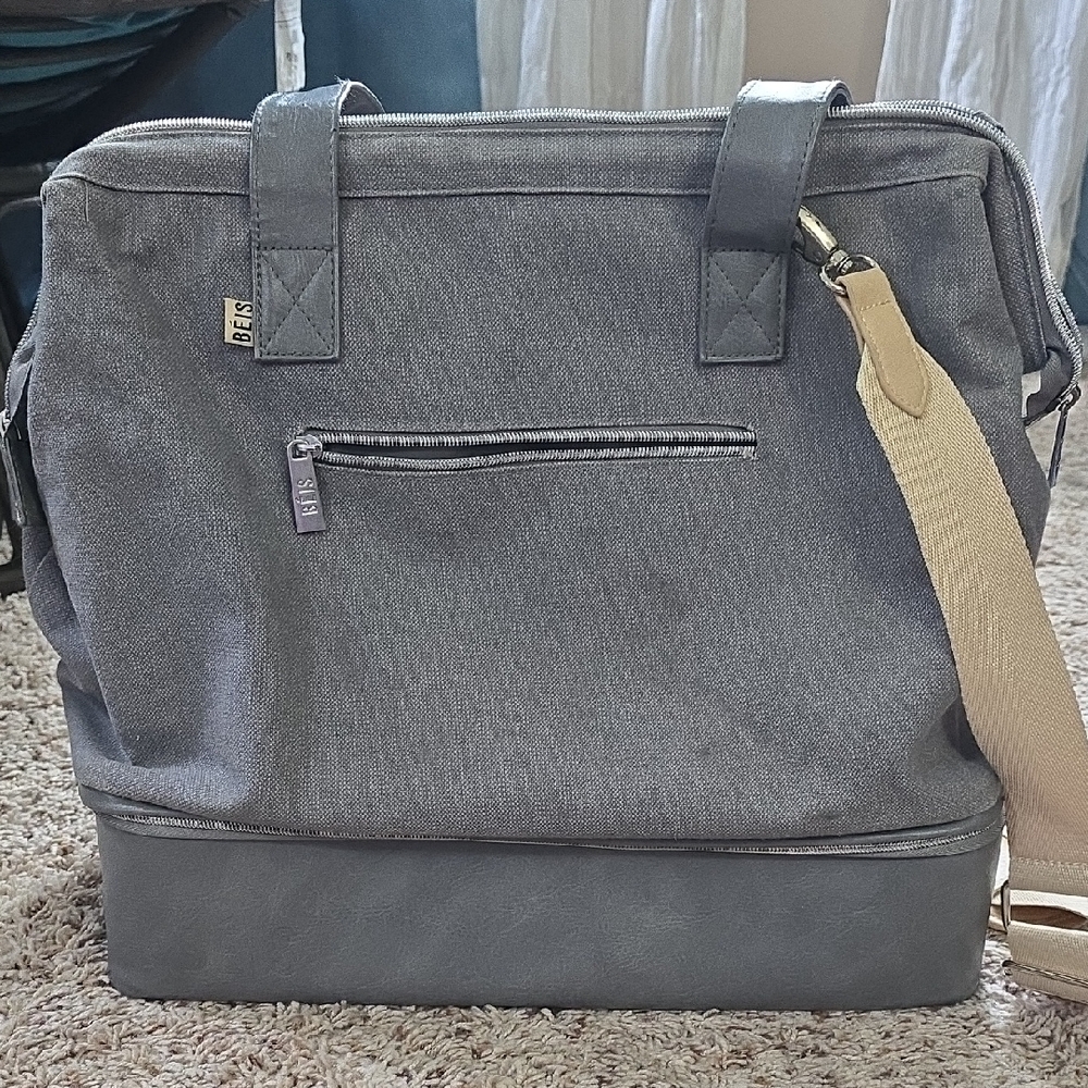 Beis The Convertible Mini Weekender - Gray